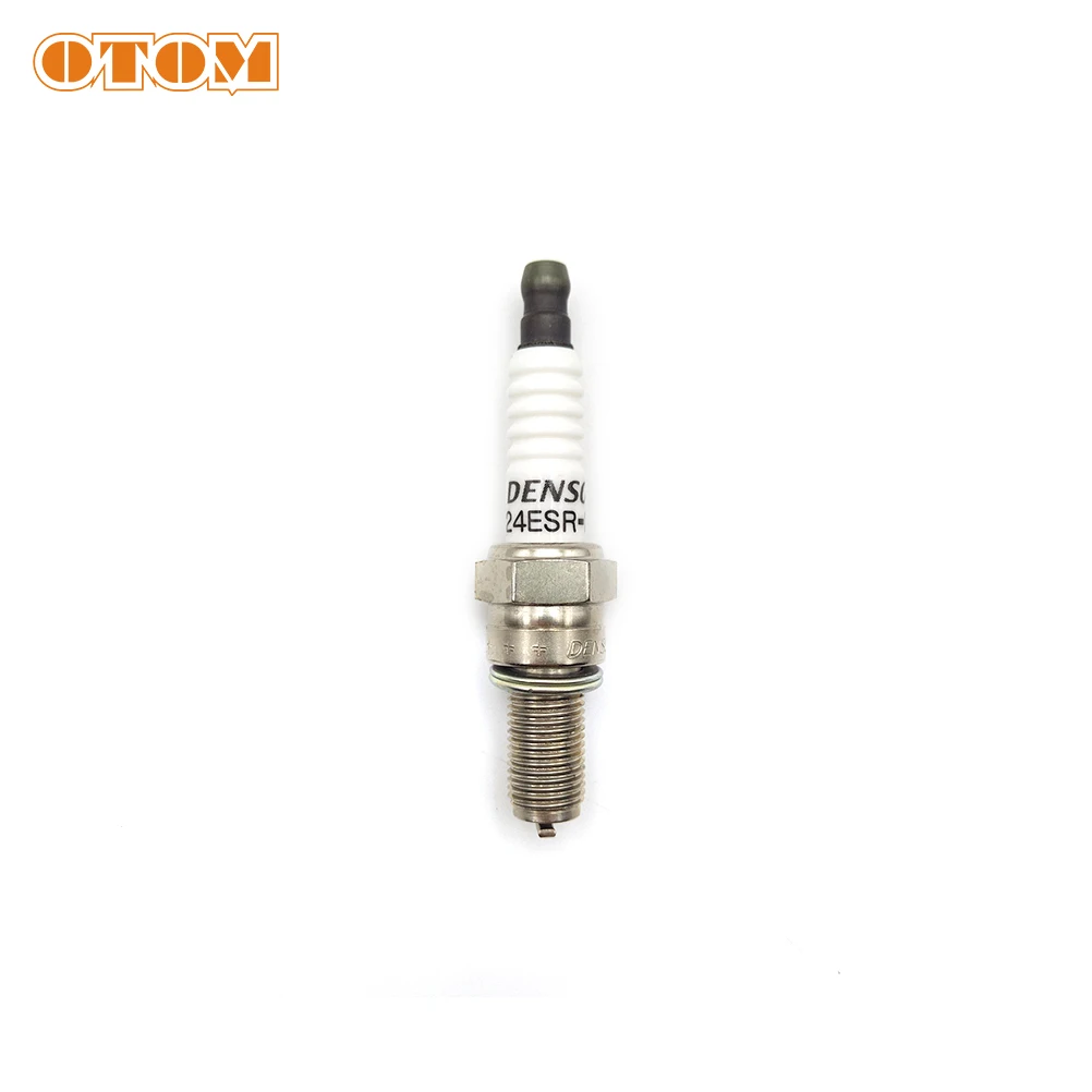 OTOM Motorcycle Parts Spark Plugs (Denso U24ESR-NB) For ZONGSHEN NC250 NB300 CBS300 Engine Accessories Pit Dirt Bike Off Road