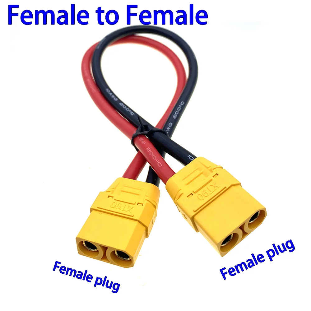 XT90 H Stecker Buchse Stecker Zöpfe 10AWG Silikondraht RC Batteriekabel für RC Modellflugzeug Elektrofahrzeug UAV