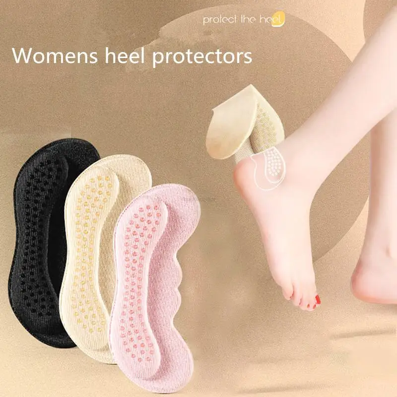 1Pair Heel Protectors for Womens Shoes Anti-drop heel and anti-wear feet Shoe Pads for High Heels Adjust Size Shoes Accessories