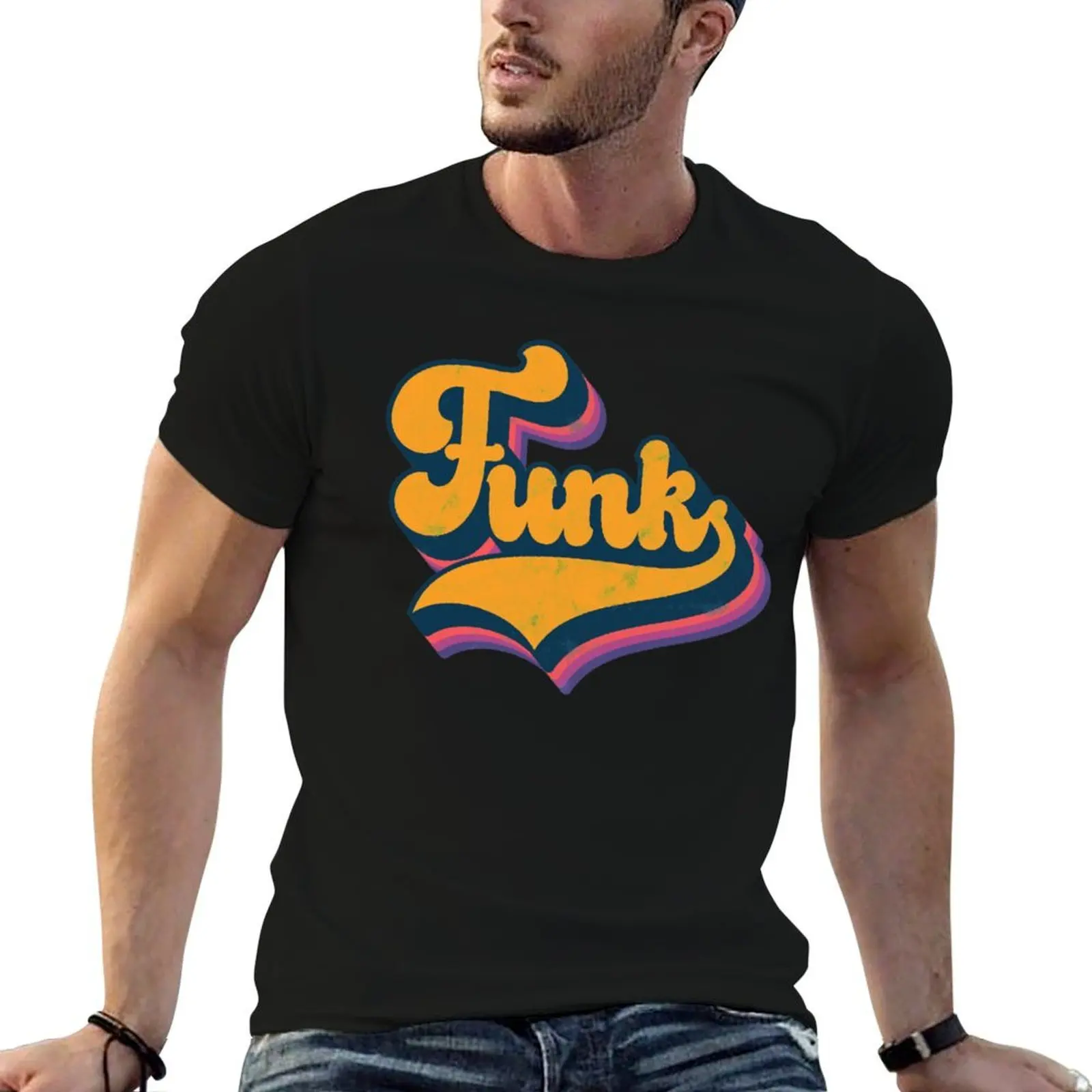 FUNK for Funk Music Fans T-Shirt oversized graphic tee customizeds black t shirts for men