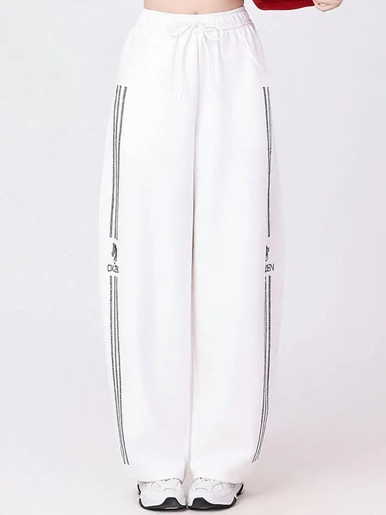 square-dance-spring-hotfix-rhinestone-straight-leg-pants-loose-trousers-drawstring-wide-leg-pants-mamba-cotton-high-waist-sli