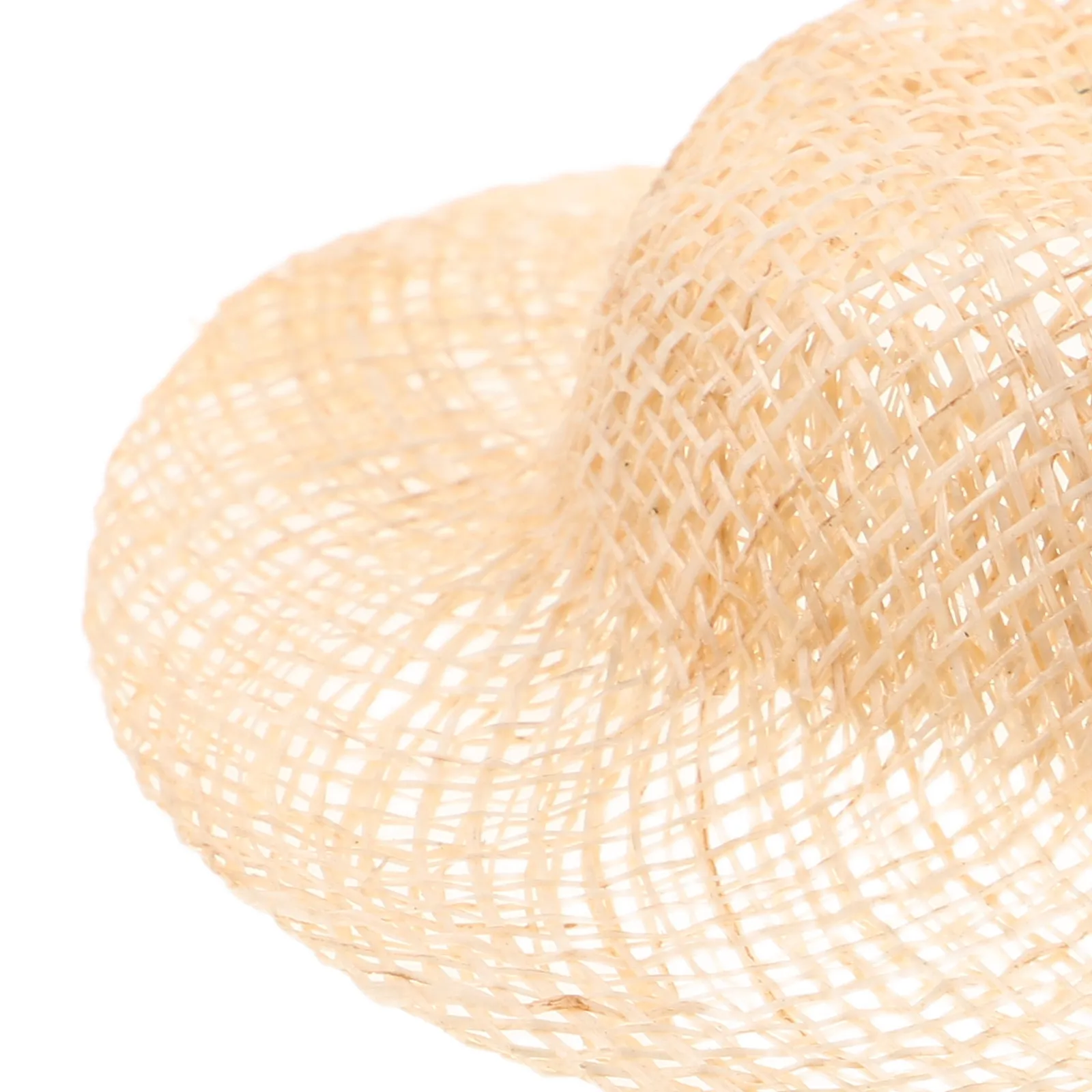 12Pcs Mini Straw Hats Handwoven Imitation Raffia for DIY Craft Tiny Caps for Dollhouse Accessories Puppet Costume Decoration