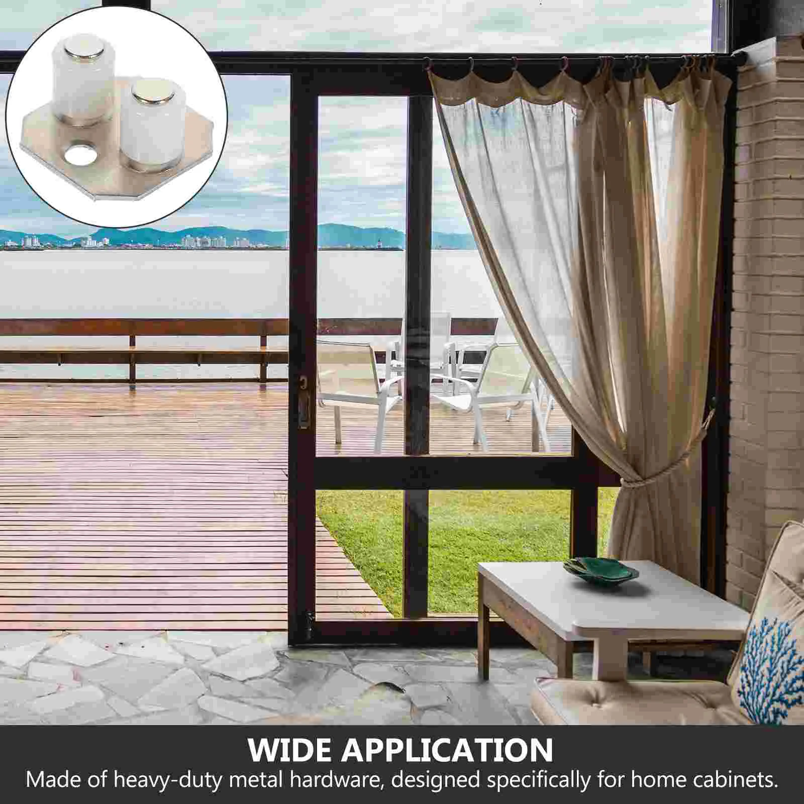 Sliding Barn Door Rails Floor Guides Stop Cabinet Hardware Stopper Bottom Doors