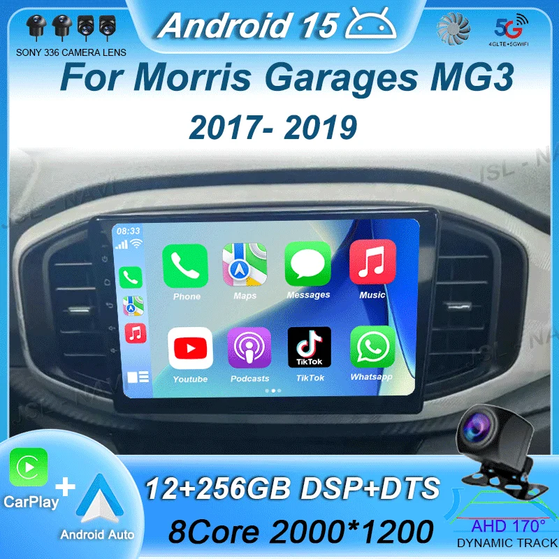 

Android 15 Carplay Wifi+4G DSP Car Radio For Morris Garages MG3 2017 2018 2019 Multimedia Video Player GPS Navigation Head Unit