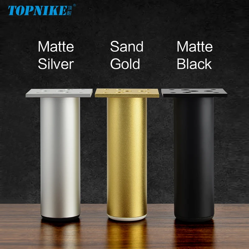 

Adjustable Round Aluminum Alloy Furniture Support Legs for Cabinets Coffee Tables Beds and Sofas