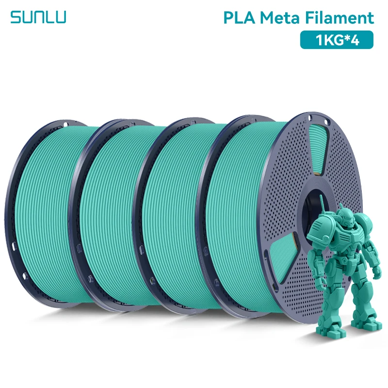 SUNLU PLA Meta 3D-Drucker Filament 4KG 1KG/Rolle 175MM Toleranz +/-0,02MM Filament Schneller Versand 2-7 Tage