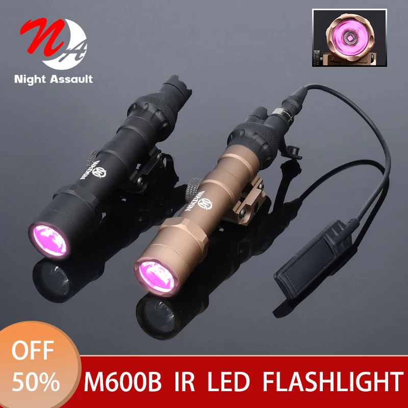 

Wadsn M600B IR Led SF M600 Tactical Flashlight Light 500 Lumen Airsoft Hunting Weapon Scout Momentary Fit Picatinny Rail