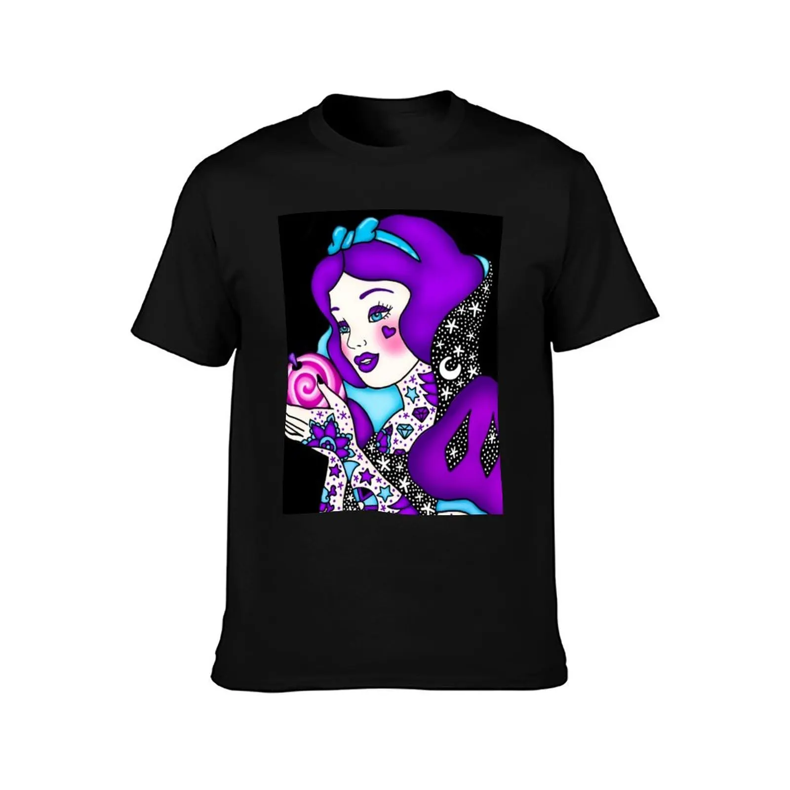 Purple Snow T-Shirt Christmas Theme Tee Top T-Shirt