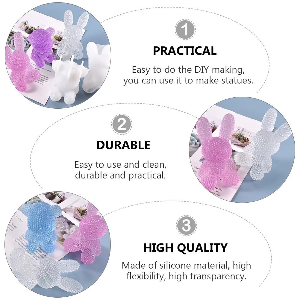 

Crystal Epoxy Mold Silicone Diy Craft Making Tool Non-Stick 3D Animal Ornament Casting Mold For Jewelry Accessories Handicrafts