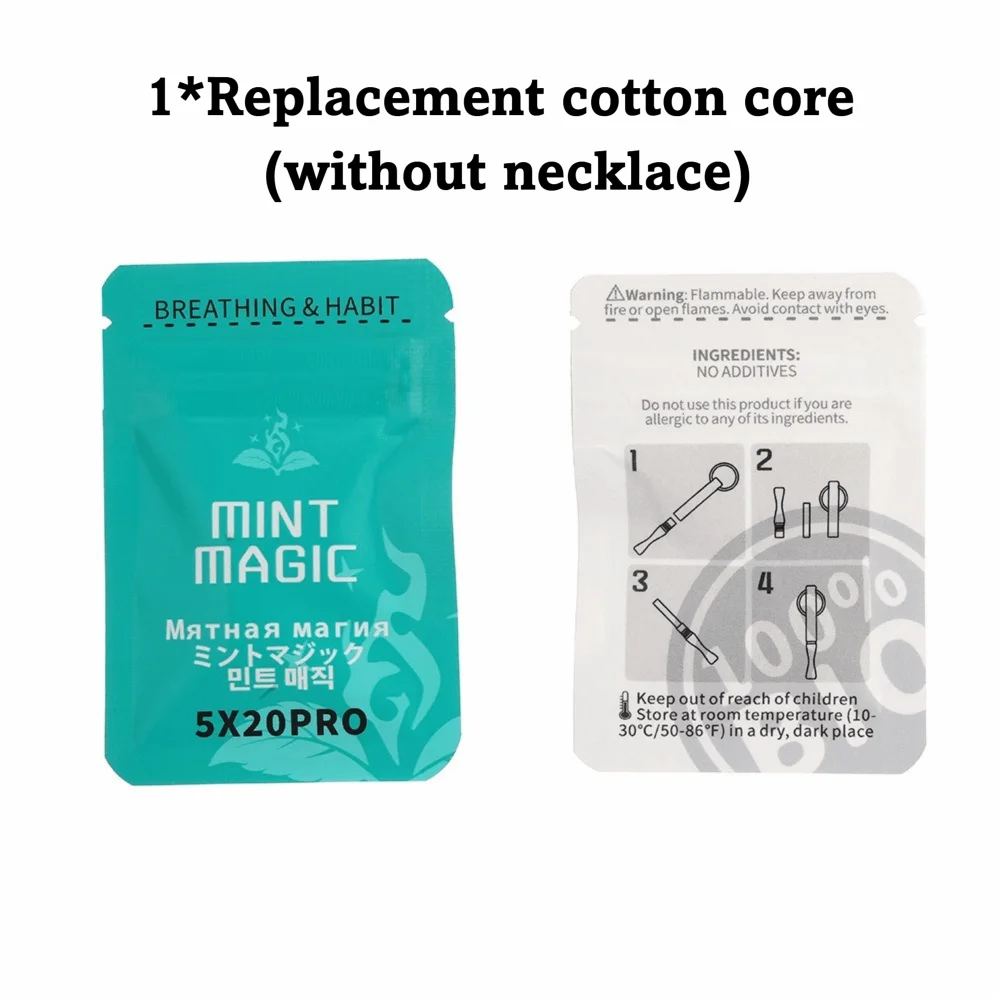 Colar de apito de respiração de aço de titânio substituível núcleo de algodão multicolorido yoga meditação colar suave aliviar o estresse