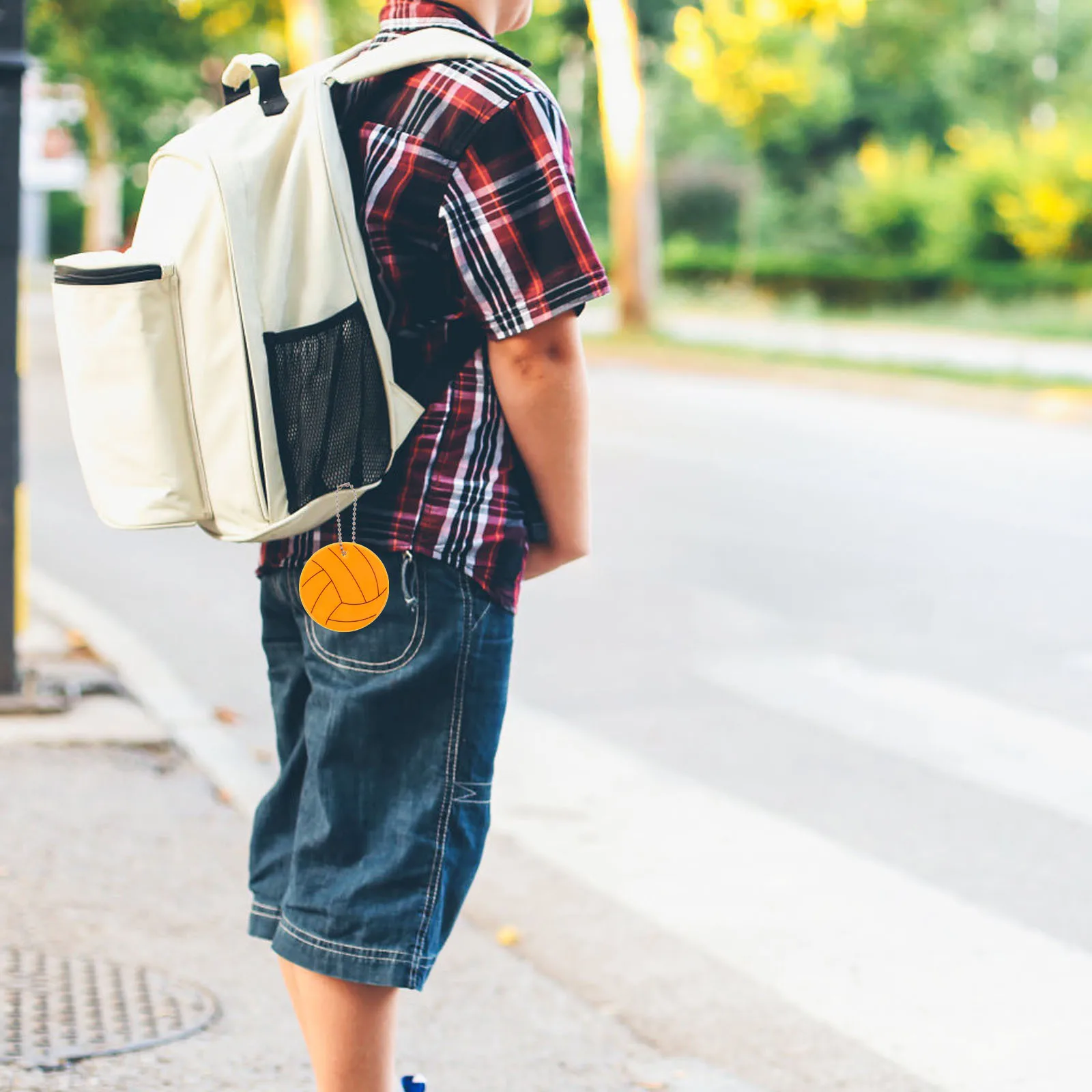 

6Pcs Bike Reflectors Portable Reflective Keychains Bright Safety Warning Compact Backpack Accessories for Bicycle Touring Car