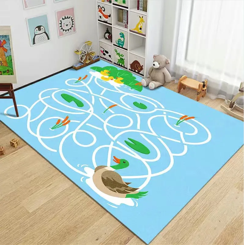 Children\'s Climbing Mat City Traffic Maze Puzzle Crawling Early Education Game Carpet Bedroom Room Decoration Non-slip Carpet