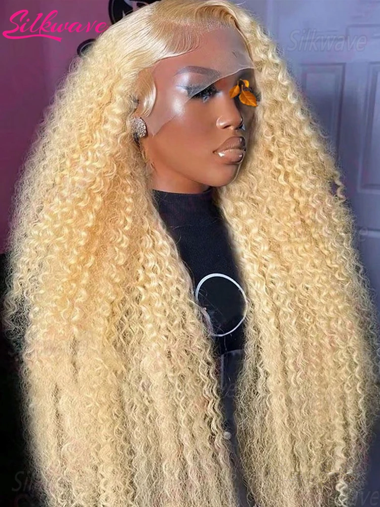 

Blonde 13x6 HD Deep Wave Lace Frontal Human Hair Wig 30 Inch Curly 613 Honey Blonde Water Wave 13x4 Lace Front Wigs For Women