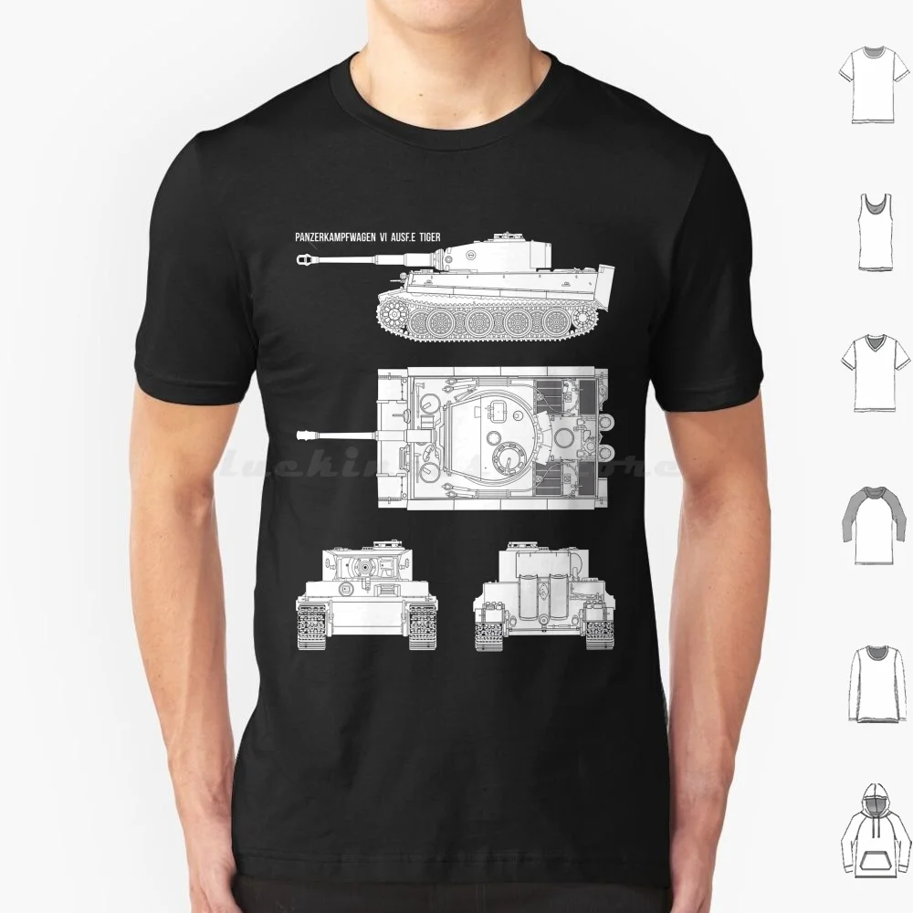 Tiger Tank From All Sides! T Shirt Cotton Men Women DIY Print Pz Vi Military War Thunder Ww2 World Of Army Tank Panzer
