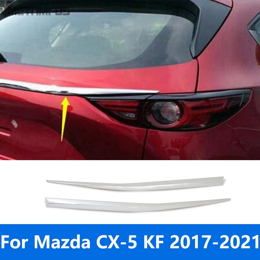 

Внешние аксессуары для Mazda CX5 CX-5 KF 2017-2019 2020 2021, задняя крышка багажника из углеродного волокна, крышка багажника, молдинг, накладка