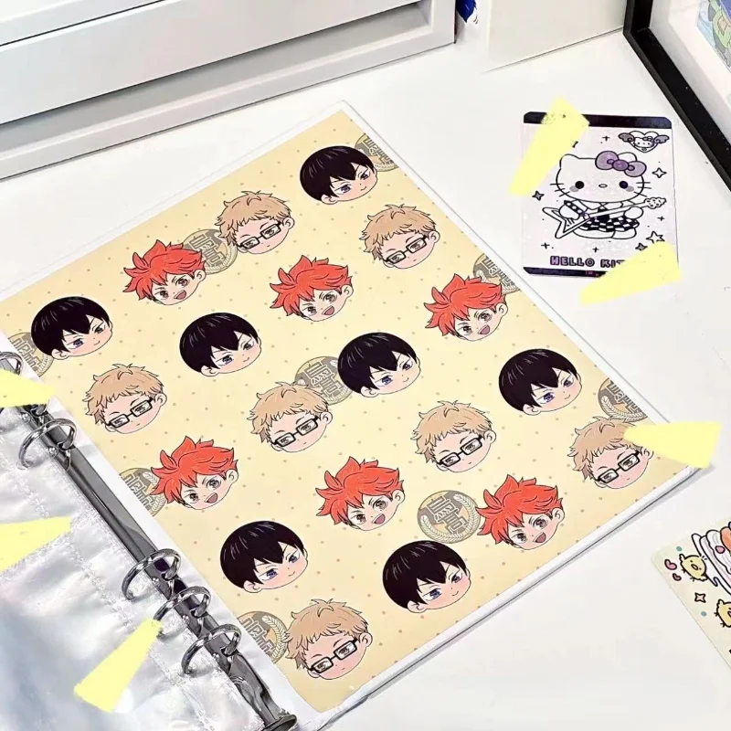 160 Pcs Anime Haikyuu!! Vier Paleis Grid Tobio Kageyama Kaart Album Map Map Map Notebook Game Collectie Geschenken Speelgoed