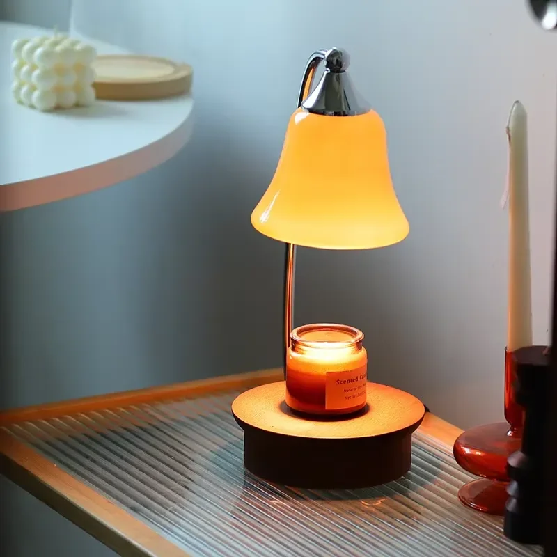 Electric Solid Wood Soybean Wax and Essential Oil Burner Aromatherapy Machine Aromatherapy Heater Suitable for Family Bedroom