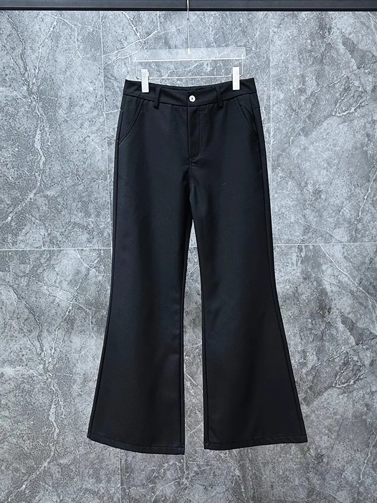 أوين ساك الرجال جرس قيعان السراويل البضائع Sweatpants عارضة الخريف الصليب الأسود مصمم LuxurLong السراويل