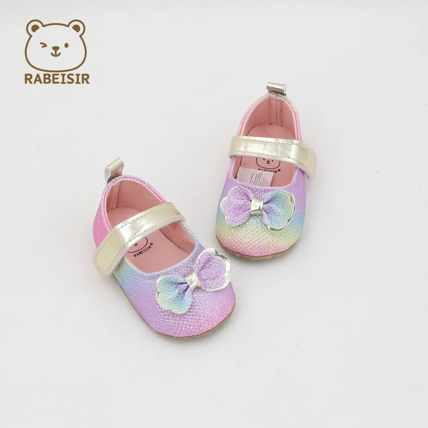 

Весенне-осенняя детская обувь принцессы, детские первые ходунки, противоскользящая и противоскользящая, обувь для дня рождения для девочек 0-1,5 лет