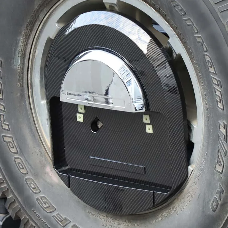 Für Hummer H2 2003-2009 ABS Carbon Faser Hinten Reifen Träger Kennzeichen Halterung Auto Zubehör OE: 25782333