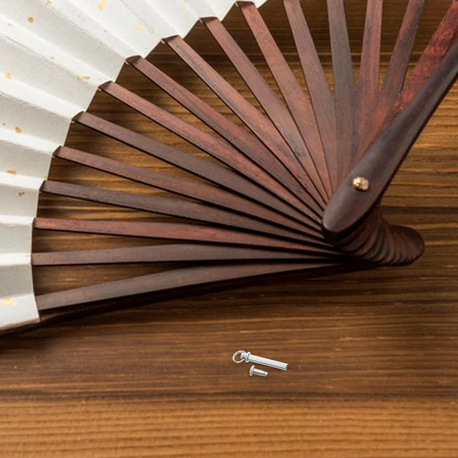 

6Pcs Foldable Fan Shaft Rivets 17-22mm Stainless Steel Nail Nut Repair Accessories Bamboo Dancing Handheld Fans
