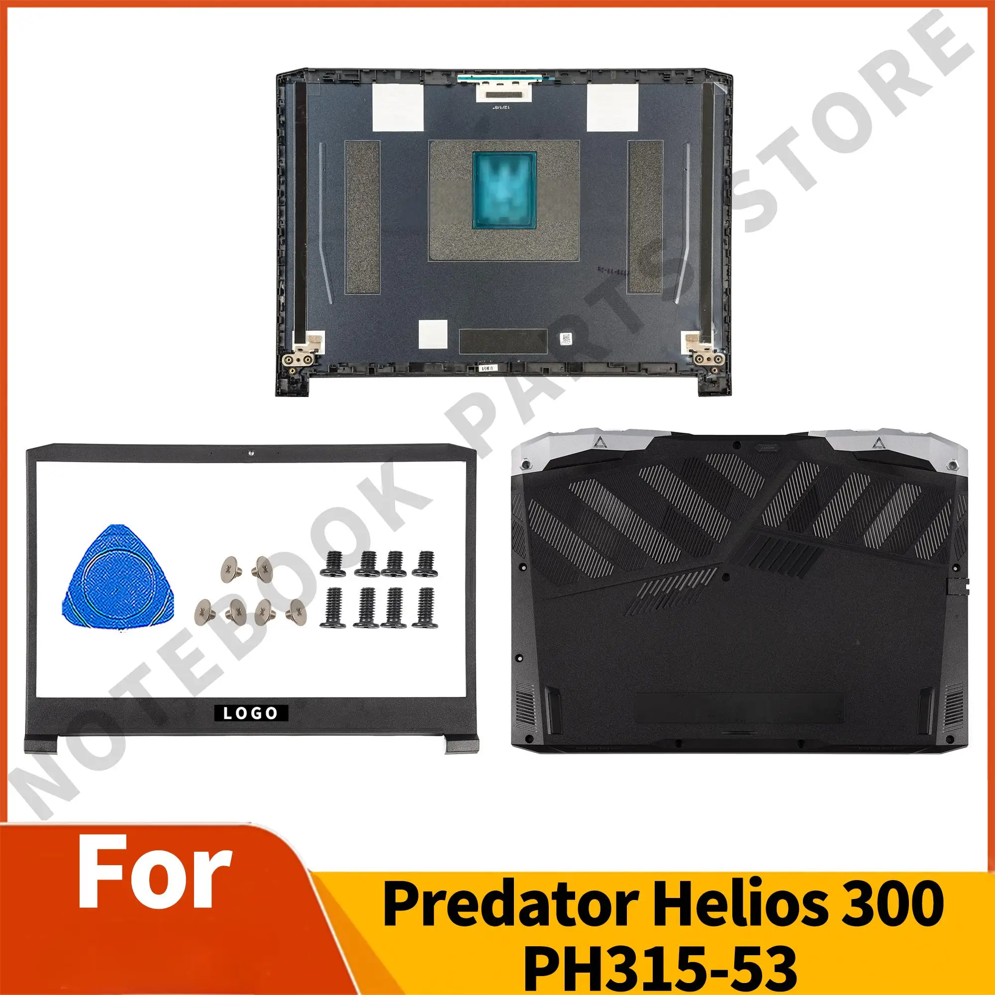 

New Housing Case For Predator Helios 300 PH315-53 PH315-54 N20C3 LCD Back Cover Bezel Bottom Parts Replacement AP33H000100