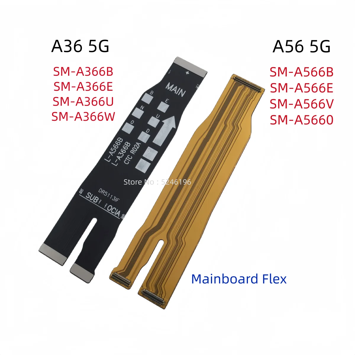 1pcs Main Board Charging Connect Mainboard Flex Cable For Samsung Galaxy A36 5G SM-A366B SM-A366 A56 5G SM-A566B SM-A566 Replace
