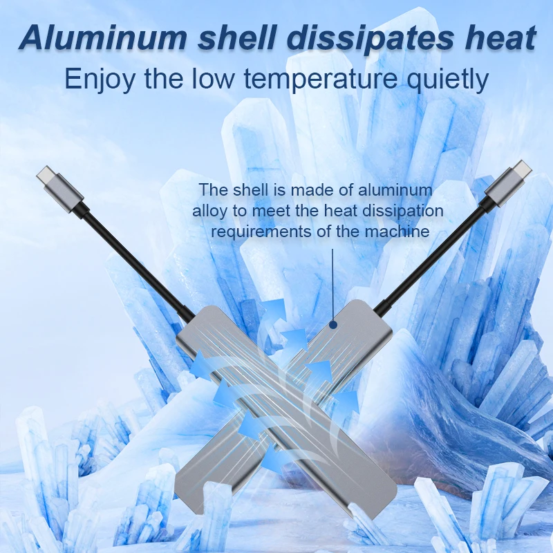 USB C Hub USB Hub 3.0, DAGUAIKA Aluminum Port USB Distributor, with 1 USB 3.0, 2 USB 2.0, and 1 3.5mm audio and video interface,