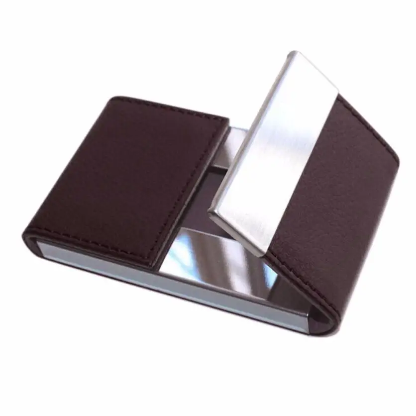 

Double Open ID Credit Card Holder PU Leather Card Wallet Case Bank Card Business Style Case for Men Bussiness Cards Dropship