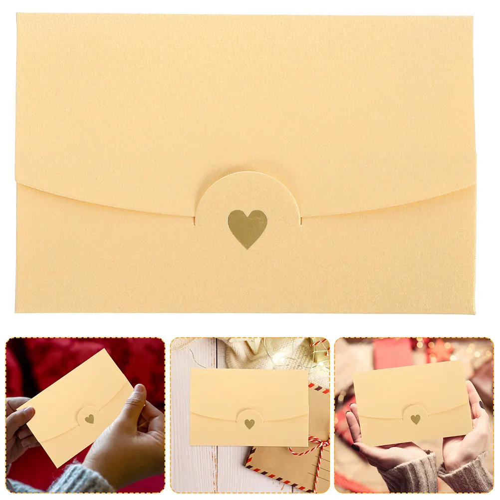 

40 шт. маленьких золотых конвертов в форме сердца, бумажные конверты для приглашений, элегантные свадебные открытки, поздравительные открытки на День святого Валентина, на день рождения