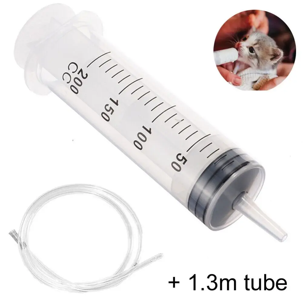 Large Capacity 150ml-500ml Syringe Syringes Reusable Pump Measuring 1.3m Tube Feeding Ink Big Syringe Hydroponics Nutrient