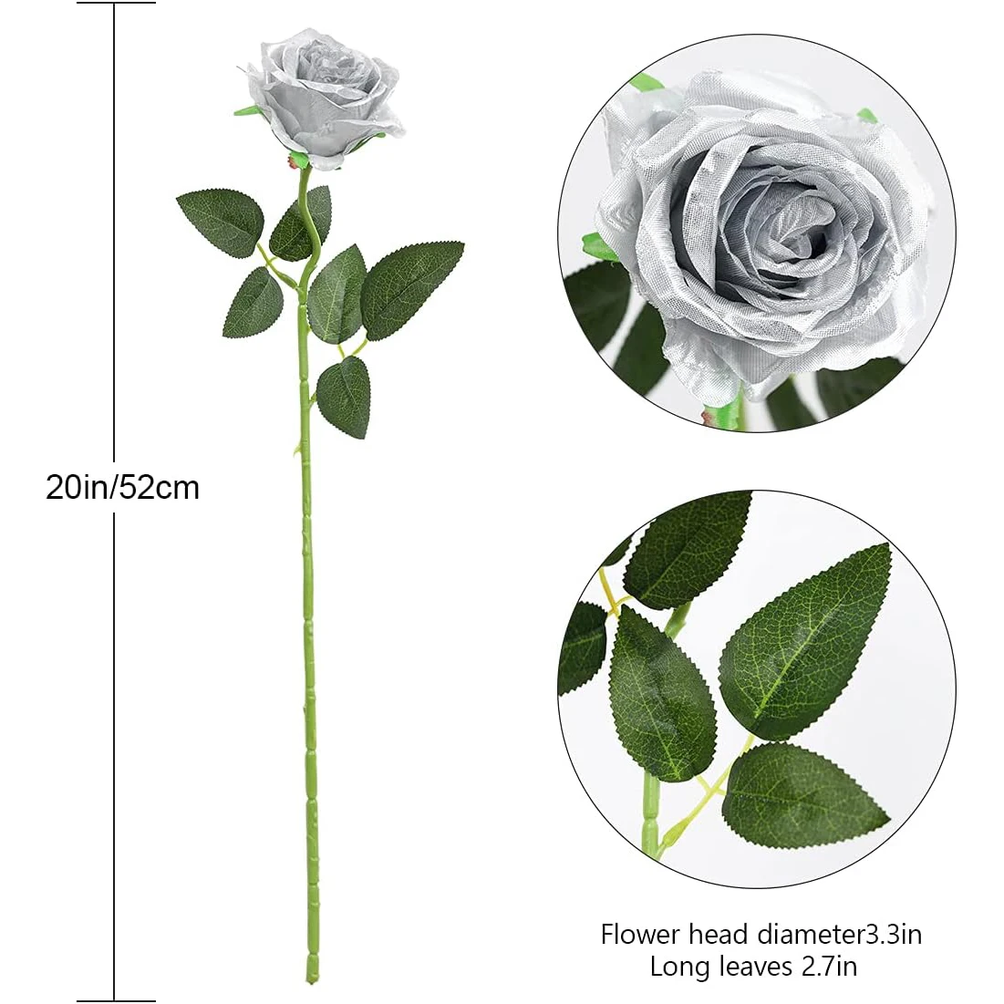 12pcs Realistic Artificial Rose Bouquet for Weddings, Birthdays, and More  for Floral Arrangements and Home Decor