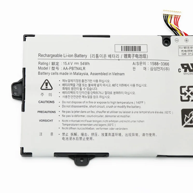 15.4V 54Wh AA-PBTN4LR แบตเตอรี่แล็ปท็อปสำหรับ Samsung 940X3M 940X5M 940X5N AA-PBTN4LR-05 BA43-00386A PBTN4LR