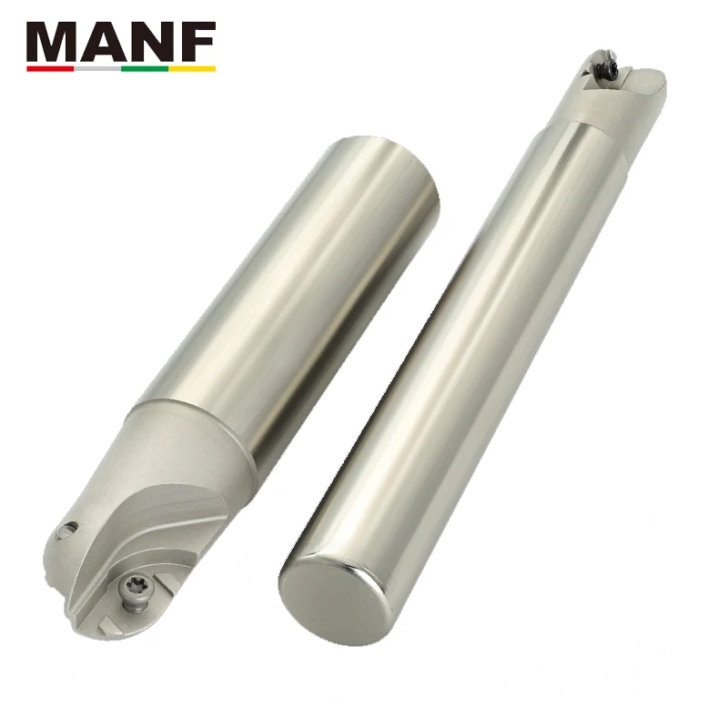 Manf Bcf 10r 12.5r 15r Borda Dupla Bola Cabeça Áspera Fresa Haste Curvada Superfície Áspera Cortador de Bola para Zcew100ce Zcew125se