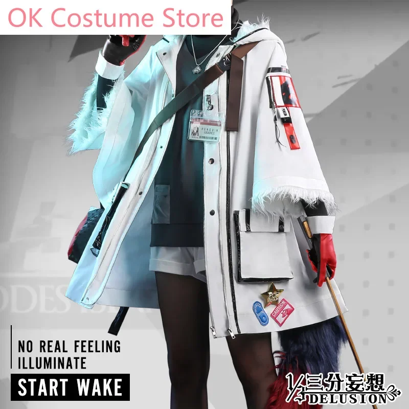 Anime!Arknights Texas Winter Messenger Battle Suit Cambrian Fashion Uniform Cosplay Costume Halloween Outfit Women