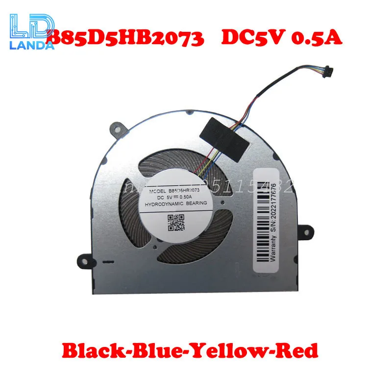 

Laptop CPU FAN For B85D5HB2073 DC5V 0.5A Black-Blue-Yellow-Red New