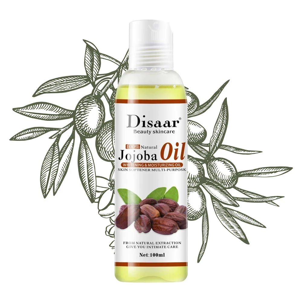 100ml Jojoba huile essentielle pour le corps huile végétale naturelle Pure huile hydratante Spa grat