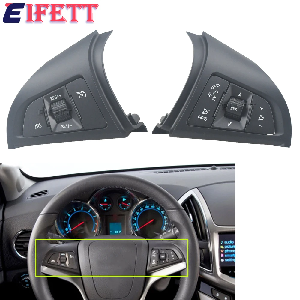 

NEW Speed Cruise Control Switch for Chevrolet Cruze 2009 2010 2011 2012 2013 2014 Steering Wheel Button with Blue Backlight