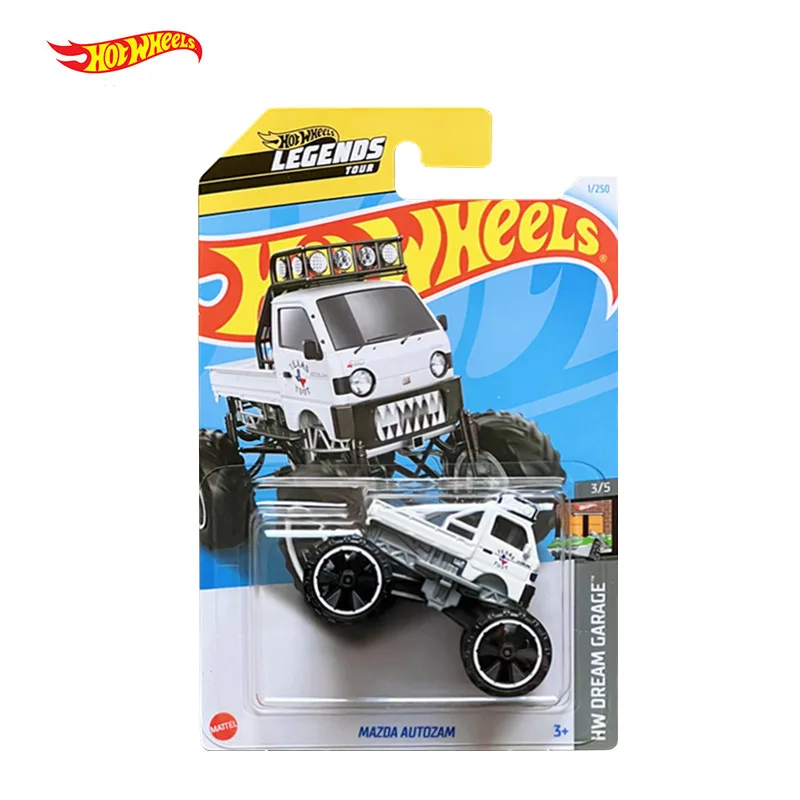 Original Hot Wheels 2024 C4982-B Legends Tour Mazda Autozam White #1 HW Dream Garage 1/64 Diecast Car Toy for Children Gift