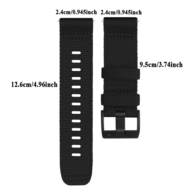 24mm Width Canvas Watch Strap For Garmin Venu X1 Watchband Bracelet Belt Wristband For Garmin Venu X1 Repalcement Band