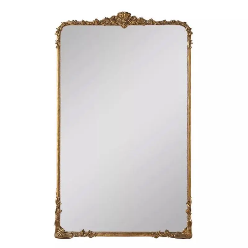 

Full body full length mirror retro engraving American floor-to-ceiling antique French European fitting mirror