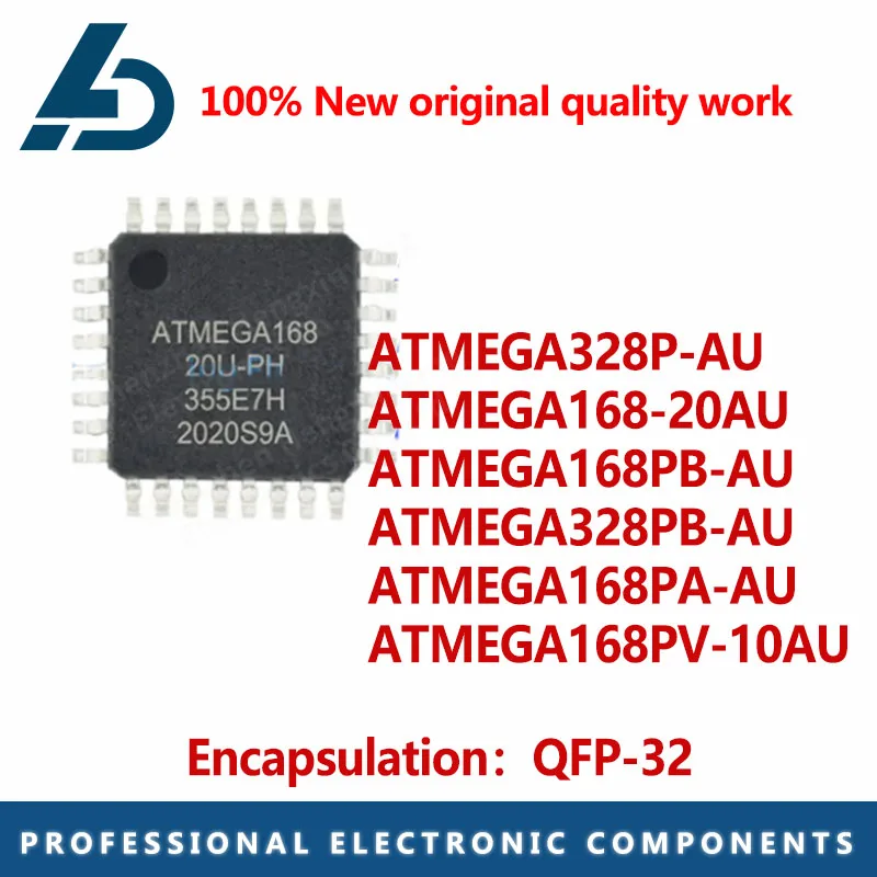 1PCS package QFP-32 ATMEGA328P-AT ATMEGA168-20A ATMEGA168PB-AU ATMEGA328PB-AU