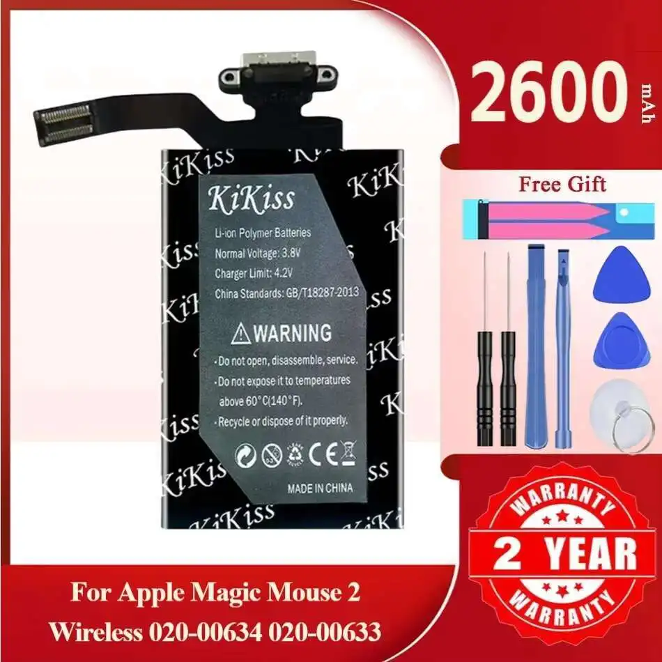 A1672 A1657(2nd generation mouse) Battery For Apple Magic Mouse 2 Wireless 020-00634 020-00633