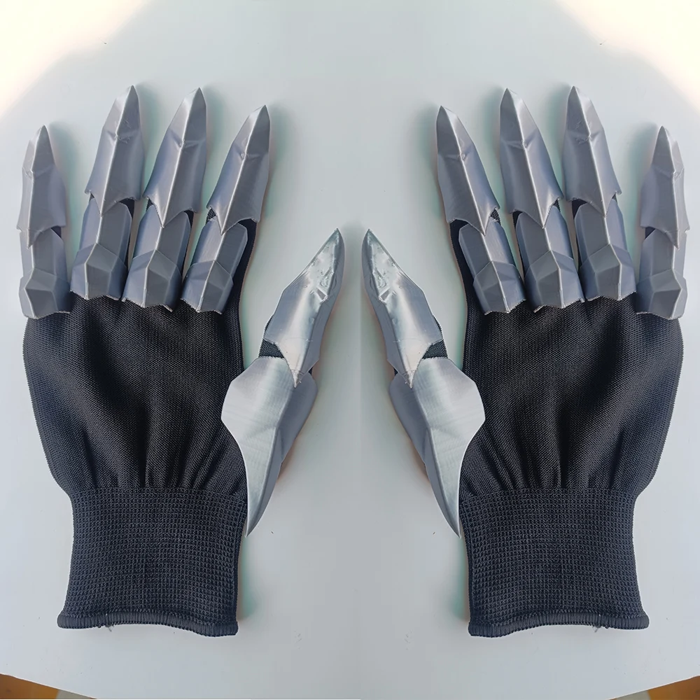 Breathable Tactical Knight Gloves, 3D Printed Movable Mechanical Armor, Dark Knight Photography Props, Halloween Cosplay.