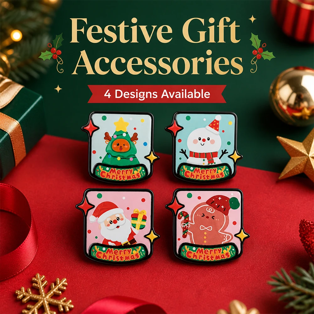 Cute Christmas Enamel Brooches Gingerbread Man Snowman Santa Claus Xmas Tree Lapel Pin Merry Christmas Badge for Backpack Cloth