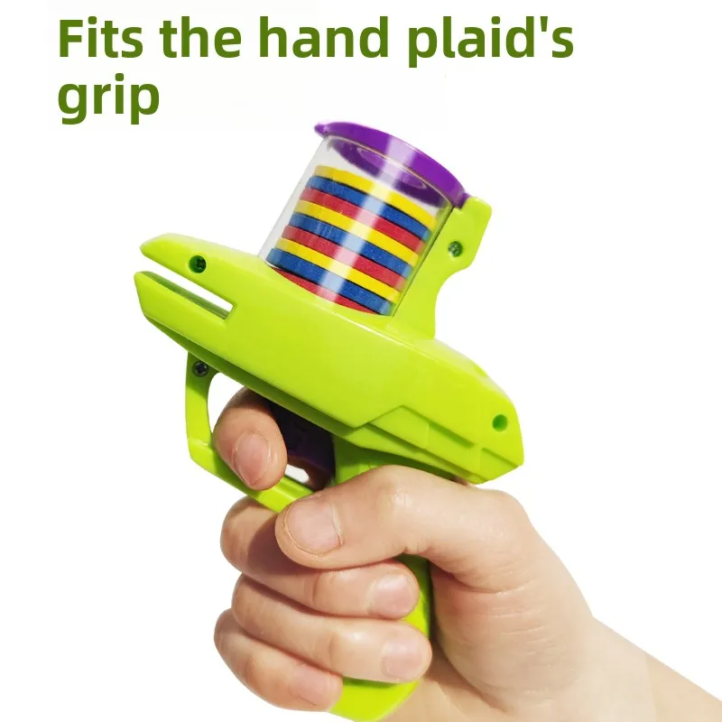 مسدس الصحن الطائر الفجل مسدس الصحن الطائر الكلاسيكي مسدس طرد السلامة في الهواء الطلق لعبة الفريسبي للأطفال #3