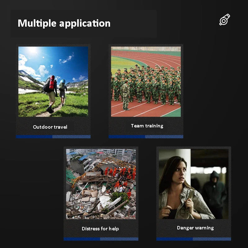 스테인레스 스틸 휘슬, 야외 훈련 용품, 고주파 사운드, 캠핑 도구