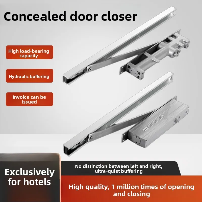 

Invisible Automatic Closing Hotel Wooden Door Buffer Square Concealed Door Closer