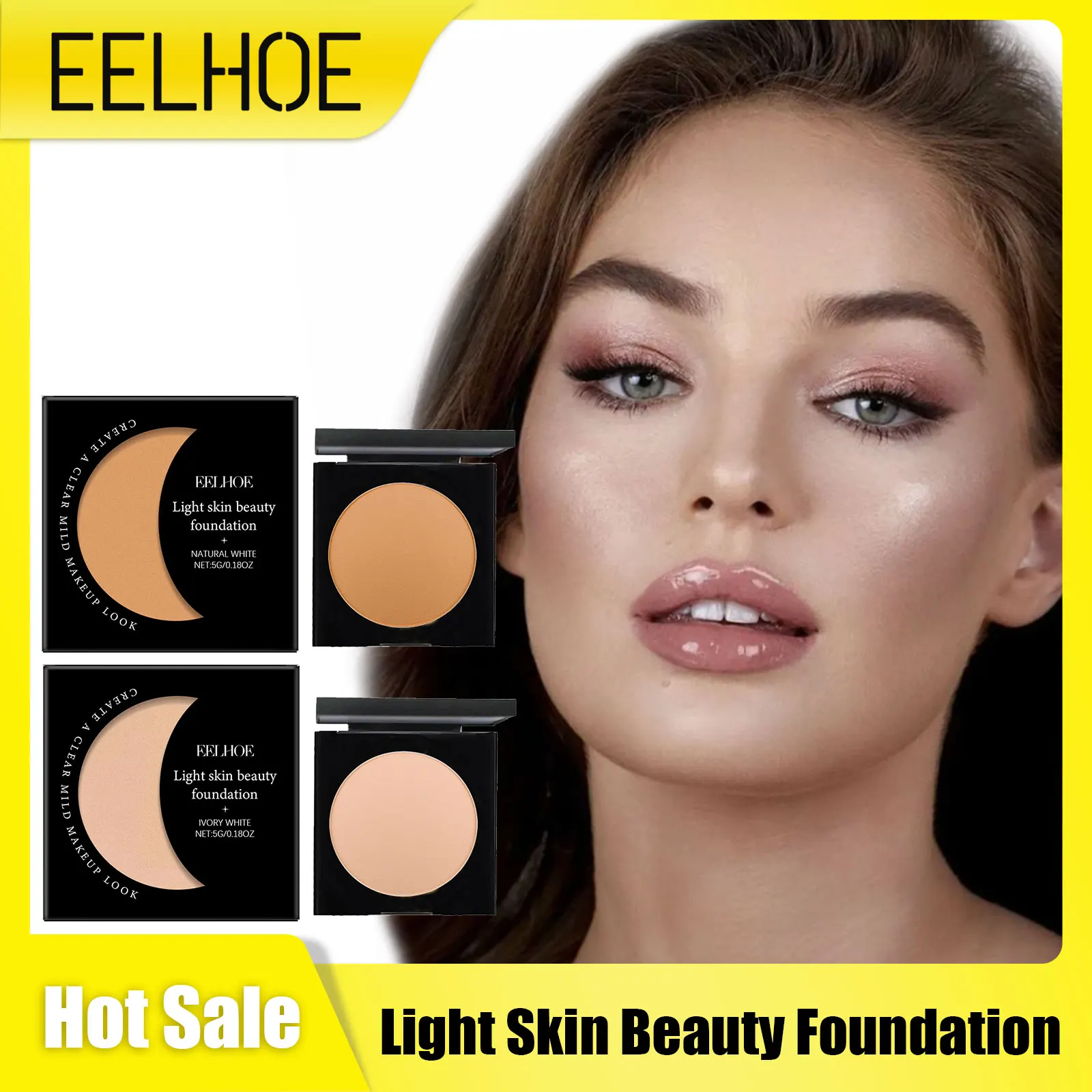 Gezichtsfoundation Verhelderende huid Waterdicht Anti-zweet Make-up Smet Volledige dekking Matte make-uppalet Professionele cosmetica