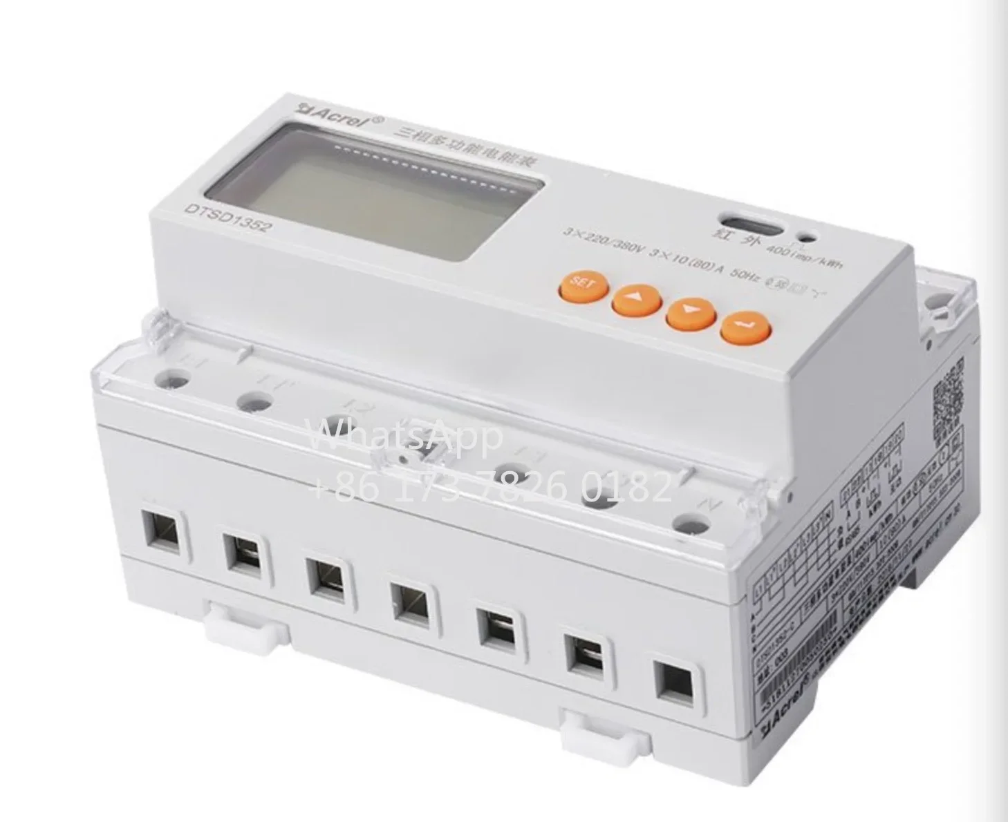 DTSD1352 Three Phase Bidirectional Energy Meter KWH 220V/380V RS485 Modbus-RTU for Sungrow Brand Inverter BB